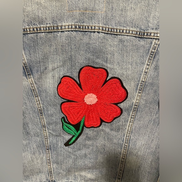 Custom Levi’s trucker jacket T - Flower design - Picture 7 of 8